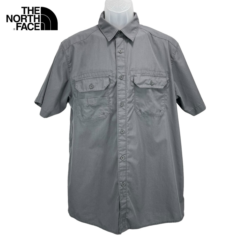 The North Face | Men Large‎ | Gray Utility Short Sleeve Button Up Shirt